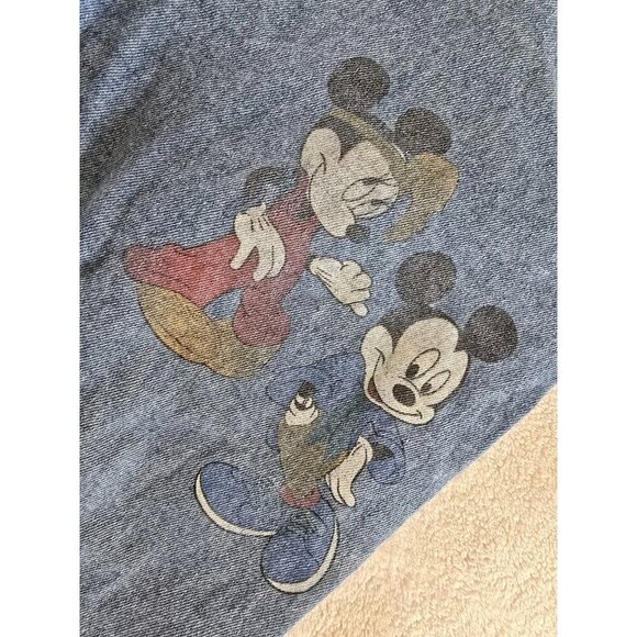 Vintage Womens 90s Mickey Mouse High Rise Jean Shorts 13 Denim - Picture 2 of 5